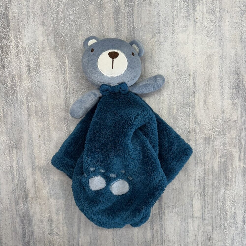 Sandy Simon Dark Blue Teddy Bear Lovey Security Blanket Plush 2020 Baby Boy